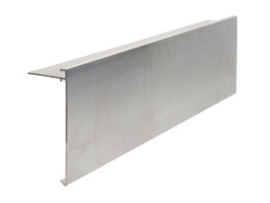 Aluminium Roof Trim: 150mm Face x 64mm Fixing Arm, 3m Long.