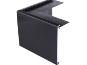 150mm face GRP felt trim x 65mm fixing arm  External Corner
