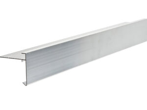 Aluminium Roof Trim: 60mm Face x 64mm Fixing Arm, 3m Long.