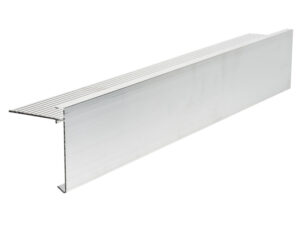 Aluminium Roof Trim: 80mm Face x 64mm Fixing Arm, 3m Long.