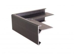 GRP asphalt trim: 77mm face x 75mm fixing arm External corner