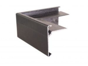 GRP asphalt trim: 100mm face x 75mm fixing arm External corner