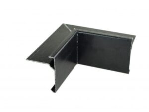 GRP asphalt trim: 77mm face x 75mm fixing arm Internal corner