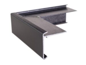 GRP felt trim 65mm face x 65mm fixing arm  External Corner