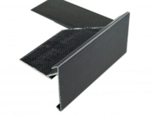 Liquid roof trim : 100mm face x 73.5 mm fixing arm Check Trim to Drip Rail Combination Corner Left Hand